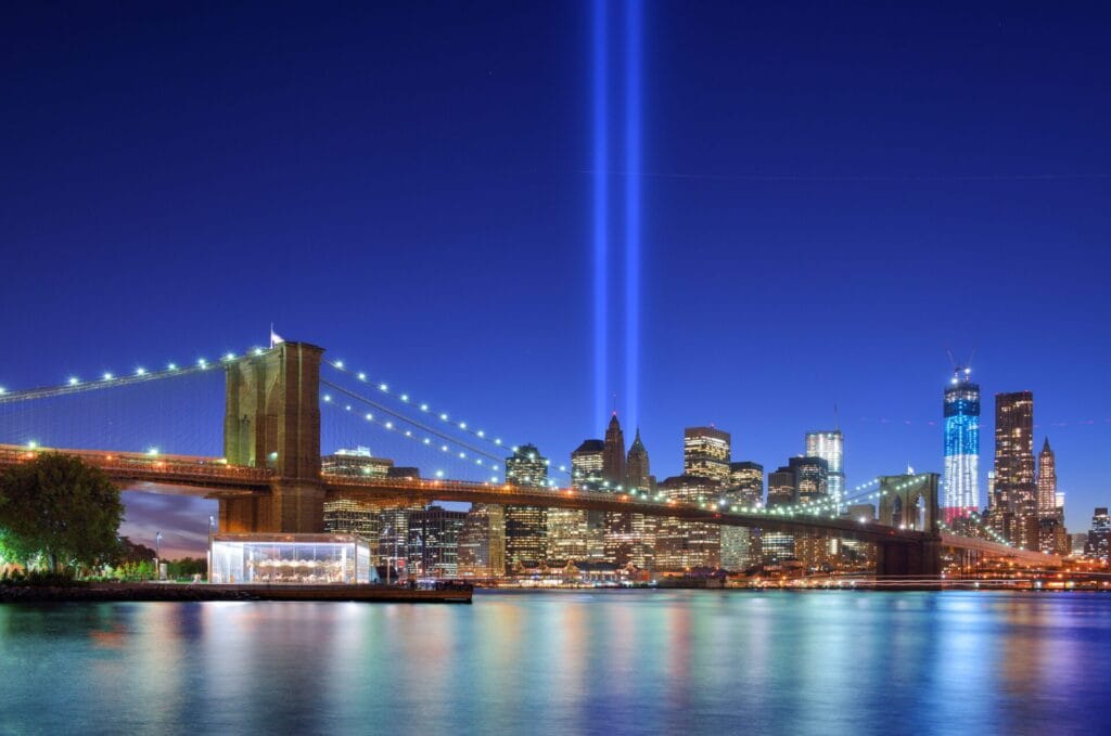 Downtown New York City after 9/11, never forget